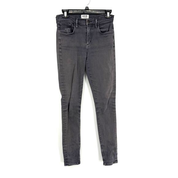 AGOLDE Light Grey Skinny High Rise Stretchy Denim Jeans Size 26 - Picture 1 of 8